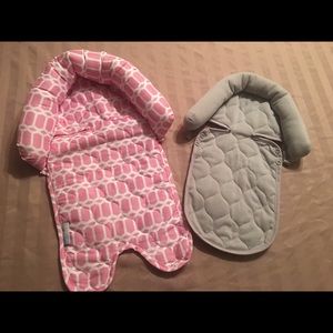 Baby car seat headrests. NWOT.